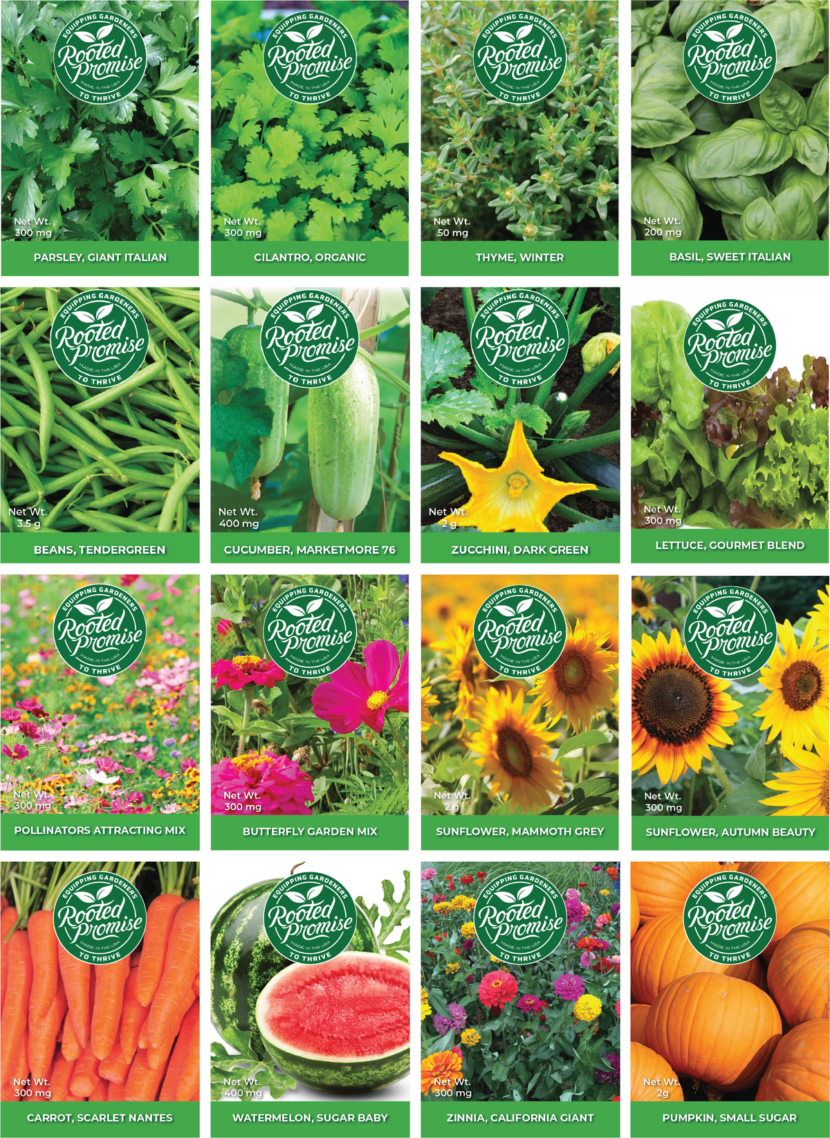 Seed Bundle, All Seeds, 16 Packs